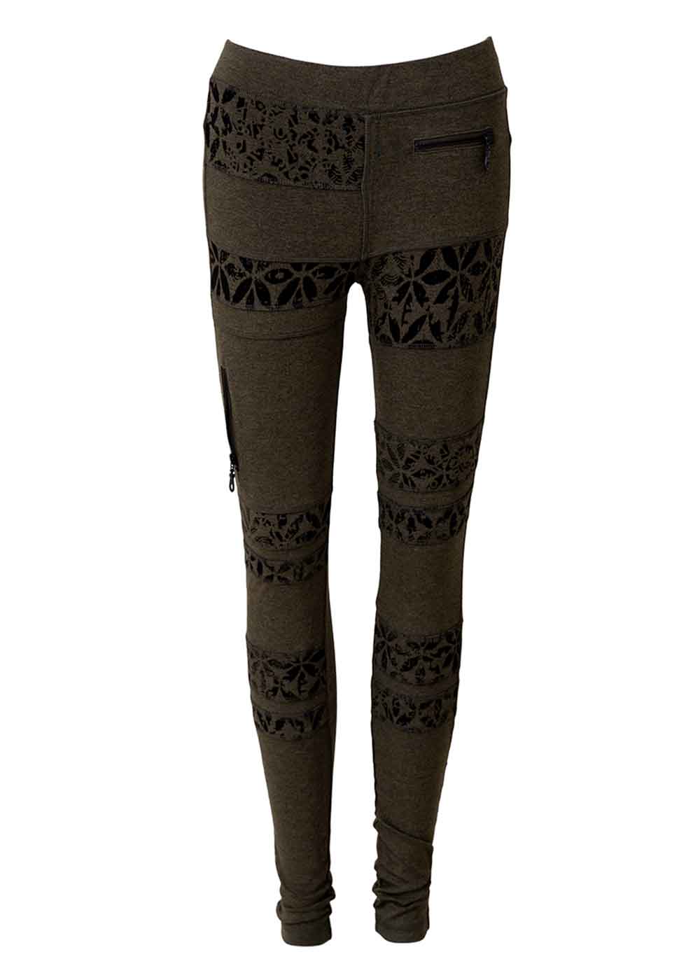 Sinner Leggings in Bamboo & Organic Cotton (BATIK) Print - Image 5