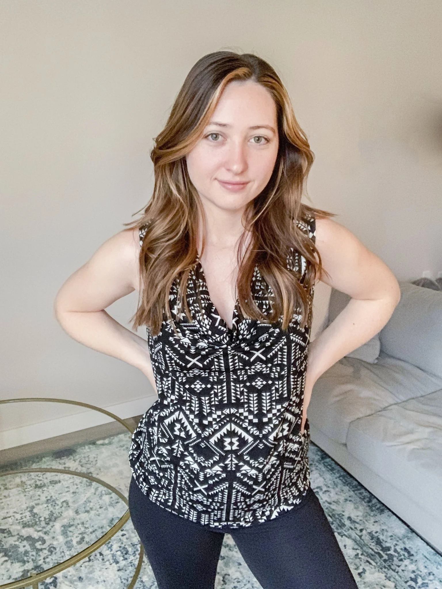 Women's Bamboo Drape Neck Tank - Image 6